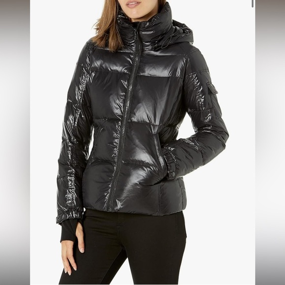 S13 Jackets & Blazers - S13 New York Kylie Women's Gloss Down Puffer Jacket Jet Black Large